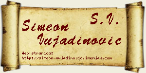 Simeon Vujadinović vizit kartica